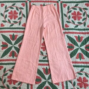 70’s pink check bell bottoms